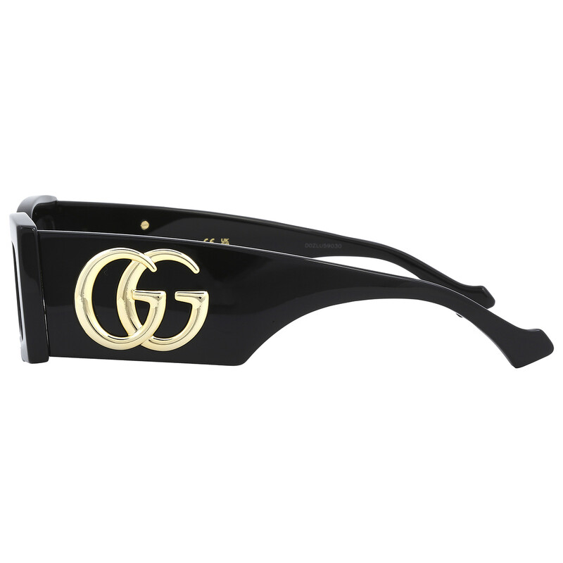 Gucci Grey Rectangular Sunglasses GG1425S 001 53 889652440415