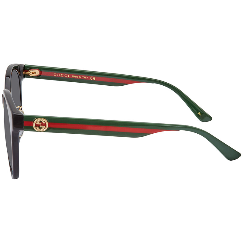 Gucci Grey Round Ladies Sunglasses GG0416SK 002 55 889652173467