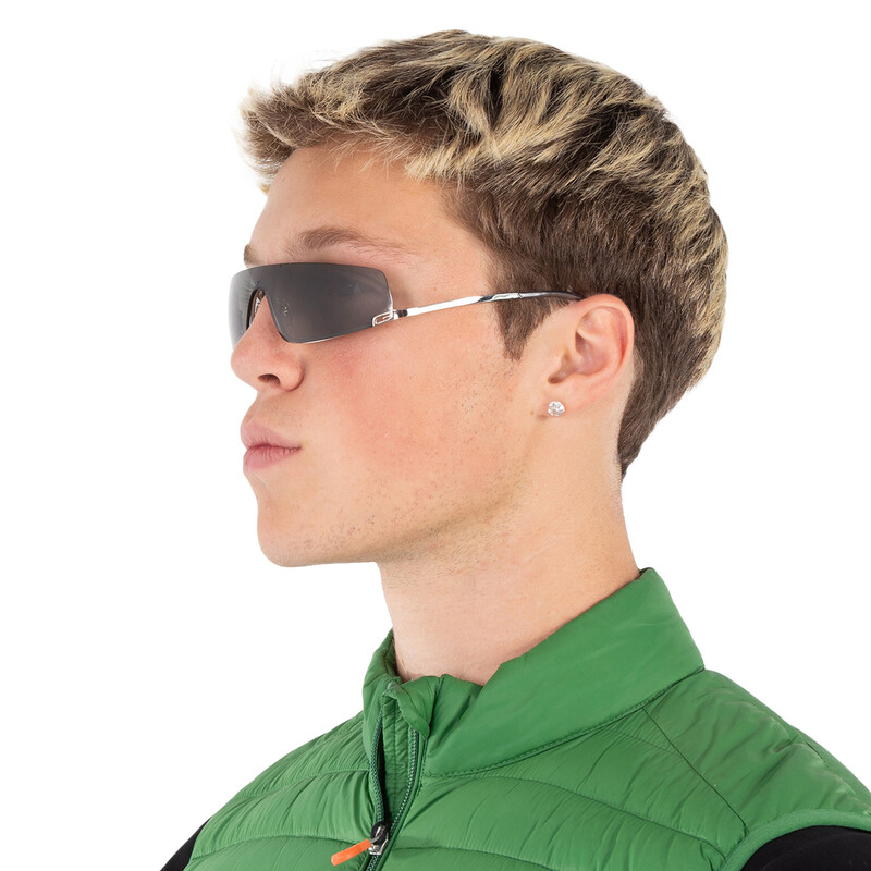 NEW GUCCI SUNGLASSES SILVER UNISEX EYEWEAR GUCCI GG1561S 001 Gucci GG1561S 001 Sunglasses Shiny Silver - eye-oo.com main image 3