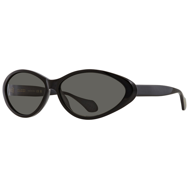 Gucci Grey Smoke Oval Ladies Sunglasses GG1377S 002 67