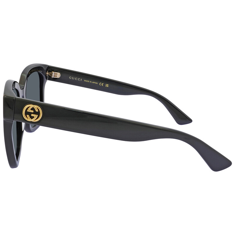 Gucci Grey Square Ladies Sunglasses GG0034SN 001 54 889652386355