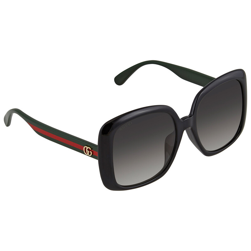 Gucci Grey Square Ladies Sunglasses GG0714SA 001 56 889652295619