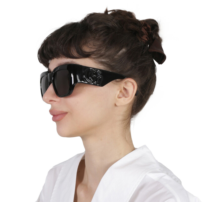 Gucci Grey Square Ladies Sunglasses GG1545S 001 53 889652467191