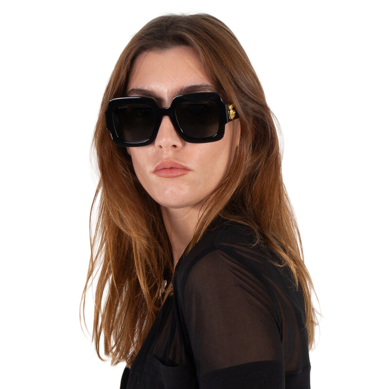 Gucci Grey Square Ladies Sunglasses GG1547S 001 50 889652466989