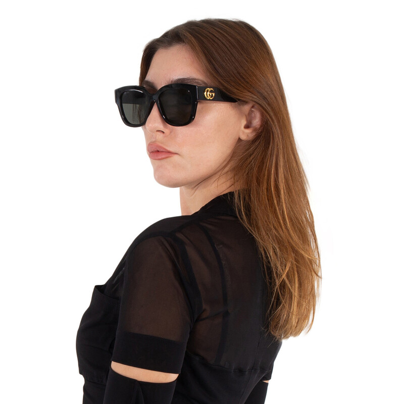 Gucci Grey Square Ladies Sunglasses GG1550SK 001 54 889652472737