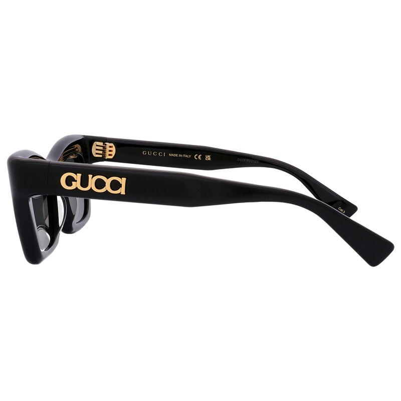 Gucci Black Square-Frame Sunglasses with Gold Logo style no: GG1773S Gucci Gg1773s Sunglasses - Black-Black-Grey | Editorialist main image 2