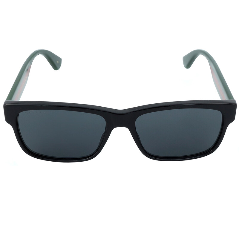 Gucci Grey Square Men's Sunglasses GG0340S 006 58 889652155562