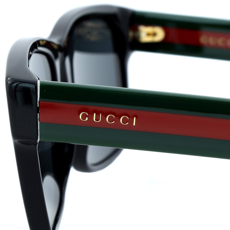 Gucci Grey Square Men's Sunglasses GG0340S 006 58 889652155562