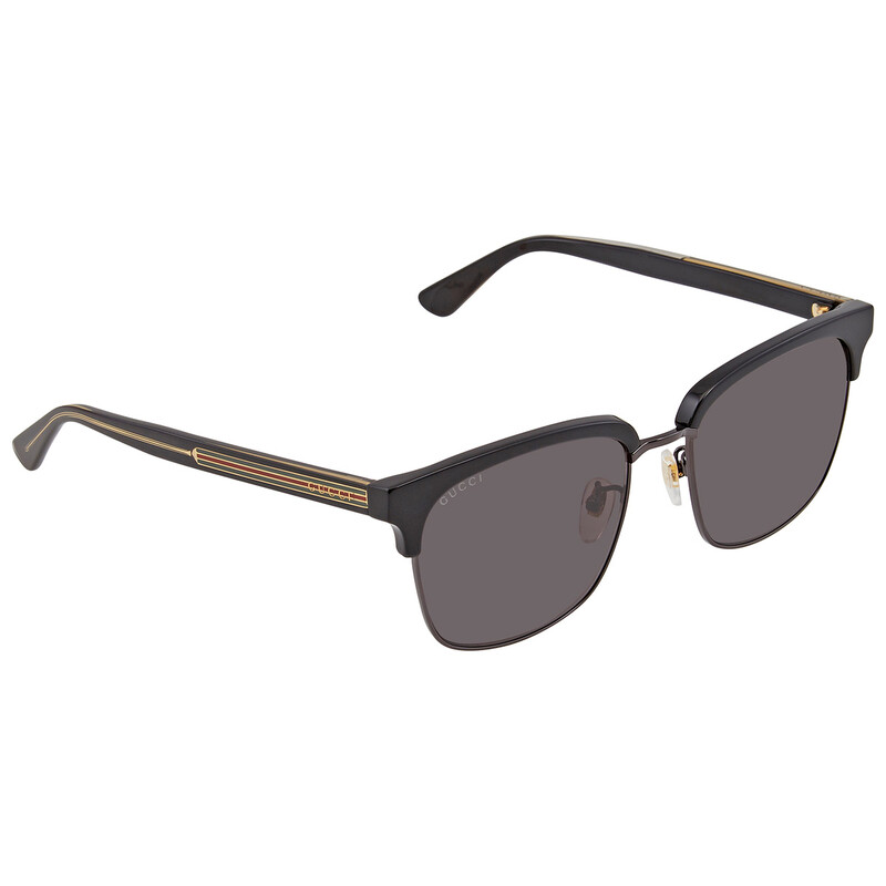 Gucci Grey Square Men's Sunglasses GG0382S 001 56 889652176833