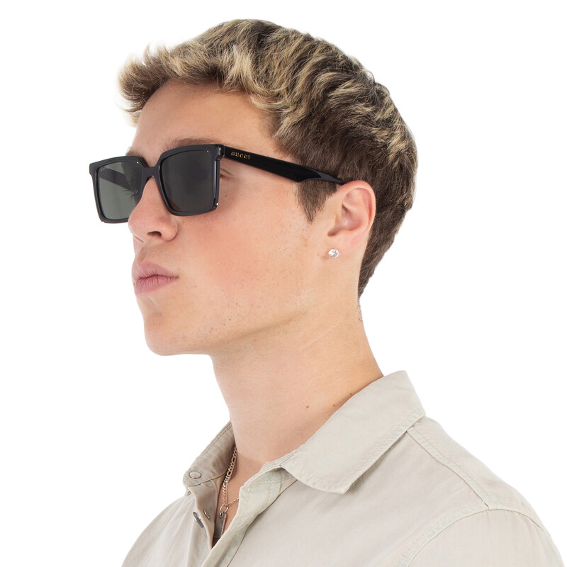 Gucci Grey Square Men's Sunglasses GG1540S 001 55 889652468044