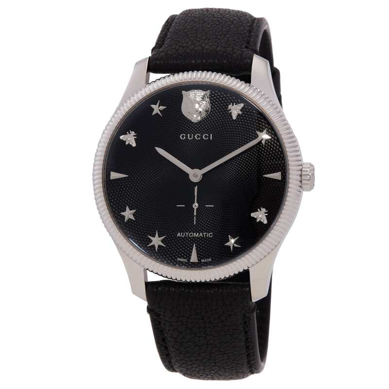 Gucci G-Timeless Automatic Black Dial Watch YA126365 7319035024688