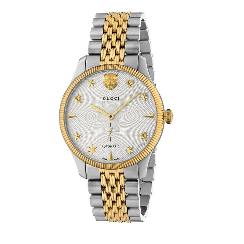Gucci G-Timeless Automatic Silver Dial Men's Watch Ya126356