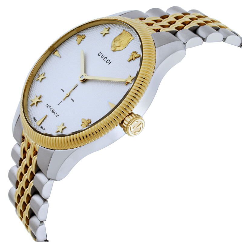 Gucci G-Timeless Automatic Silver Dial Men's Watch Ya126356