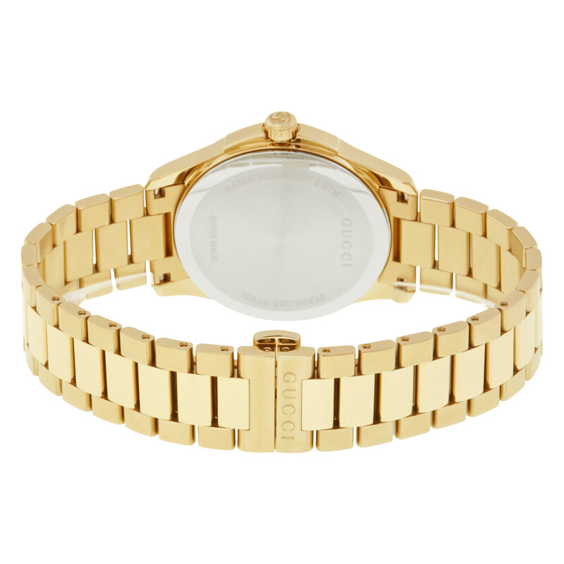 Gucci G-timeless Yellow Gold Diamond Pattern Dial Unisex Watch
