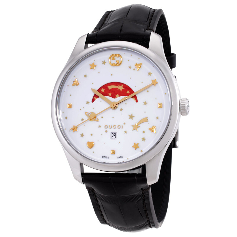 Gucci G-Timeless Large Quartz White Dial Men's Watch YA126325