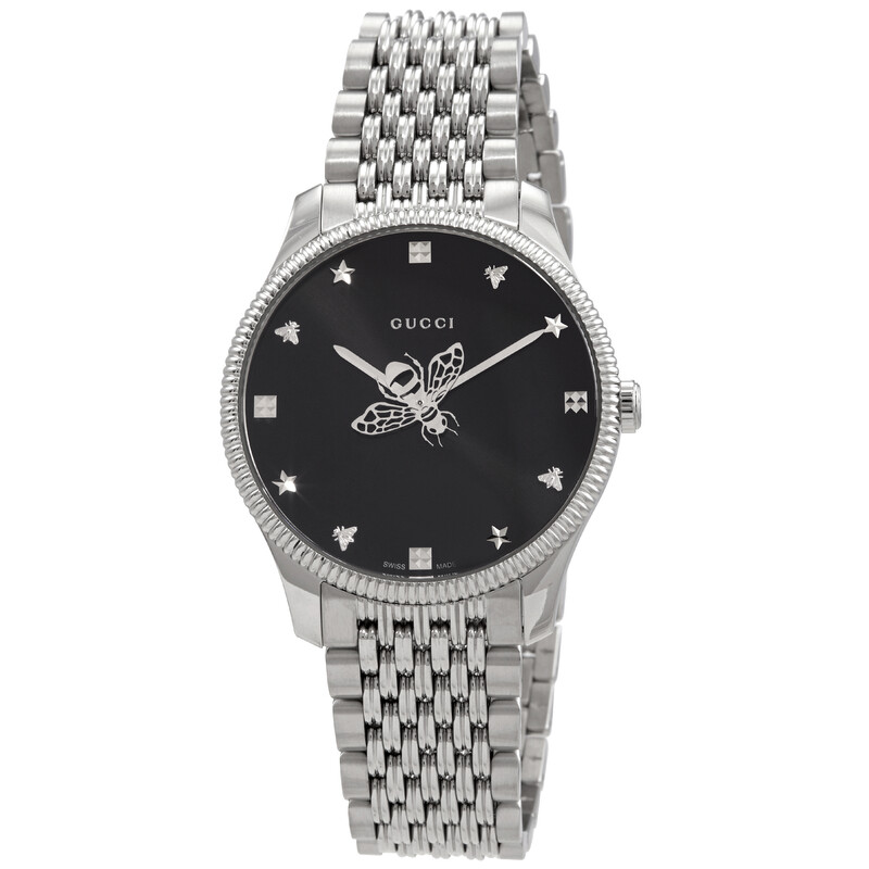Gucci G-Timeless Quartz Black Dial Unisex Watch YA1264154