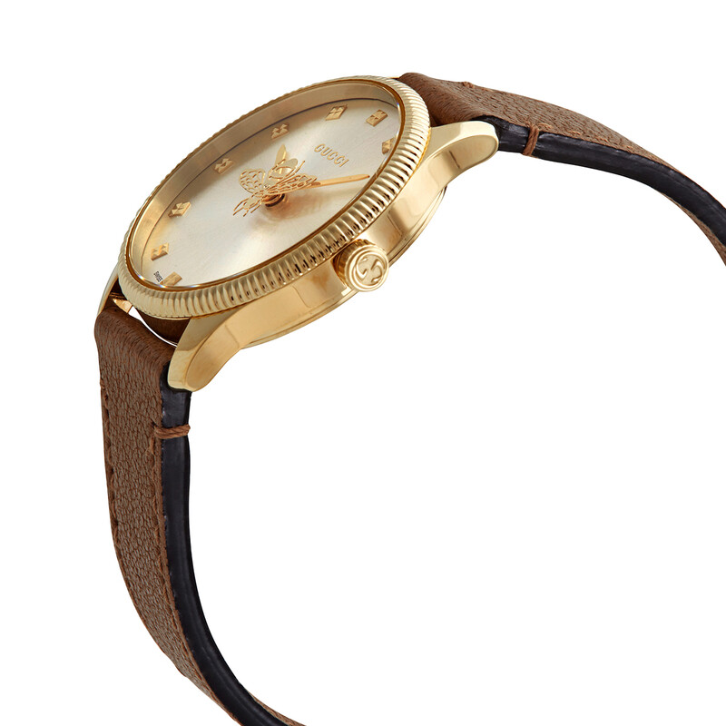 Gucci G-Timeless Quartz Champagne Dial Ladies Watch YA1265022
