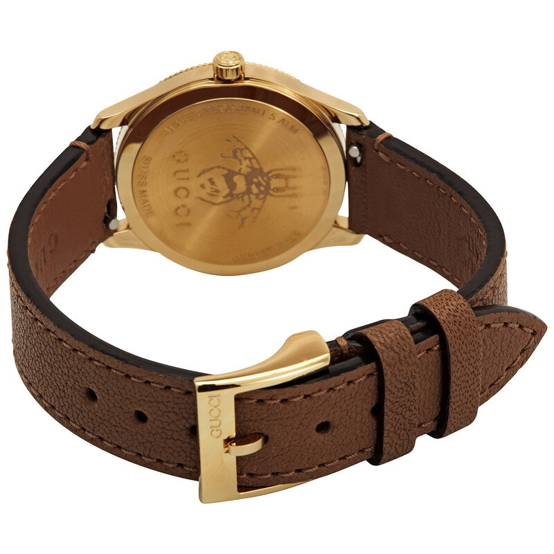 Gucci G-Timeless Quartz Champagne Dial Ladies Watch YA1265022