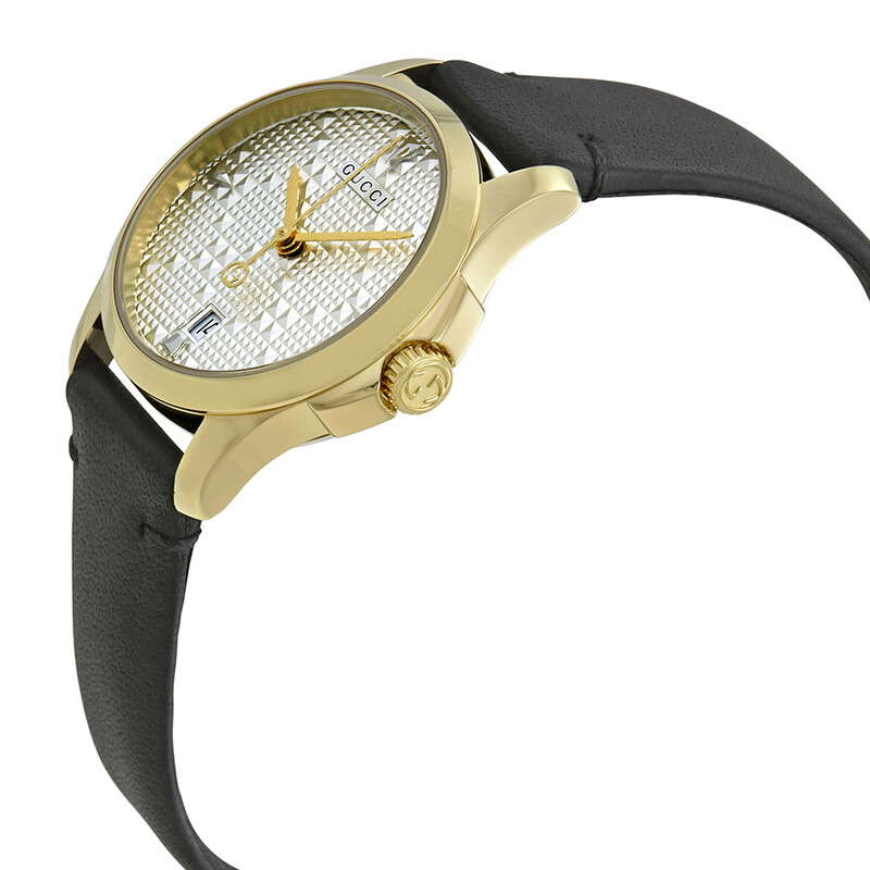 GUCCI YA126571 G-Timeless Diamante Ladies Quartz Wristwatch H27mm x W27mm Case Gucci G-Timeless Silver Dial Ladies Watch YA126571  main image 3