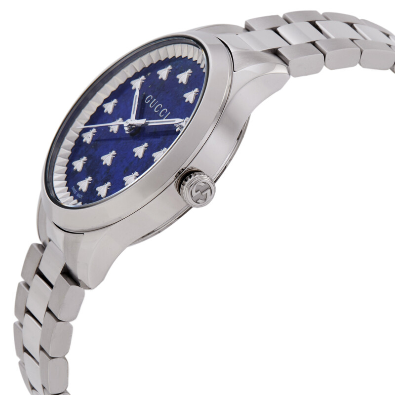 Gucci G-Timeless Watch With Bees Blue Dial Ladies Watch YA1265043