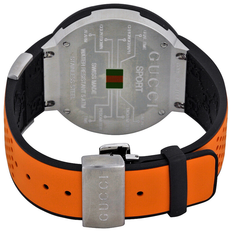 Gucci I-Gucci Sport XXL Digital Black Dial Men's Watch YA114104