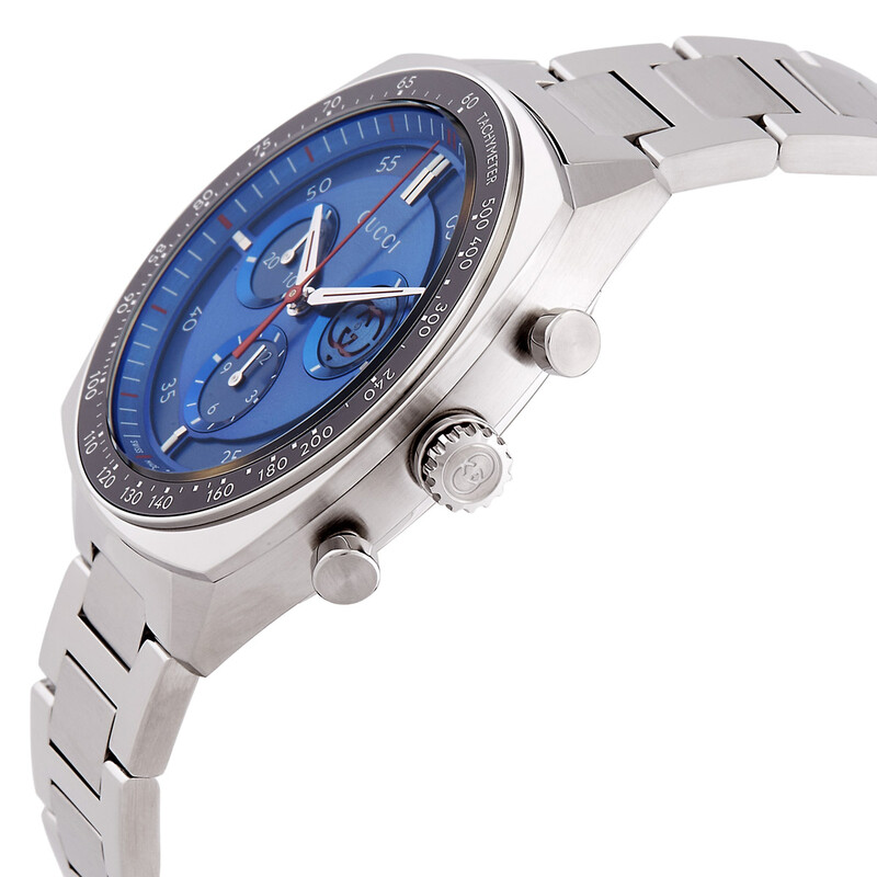 Gucci Interlocking G Chronograph Quartz Blue Dial Men's Watch
