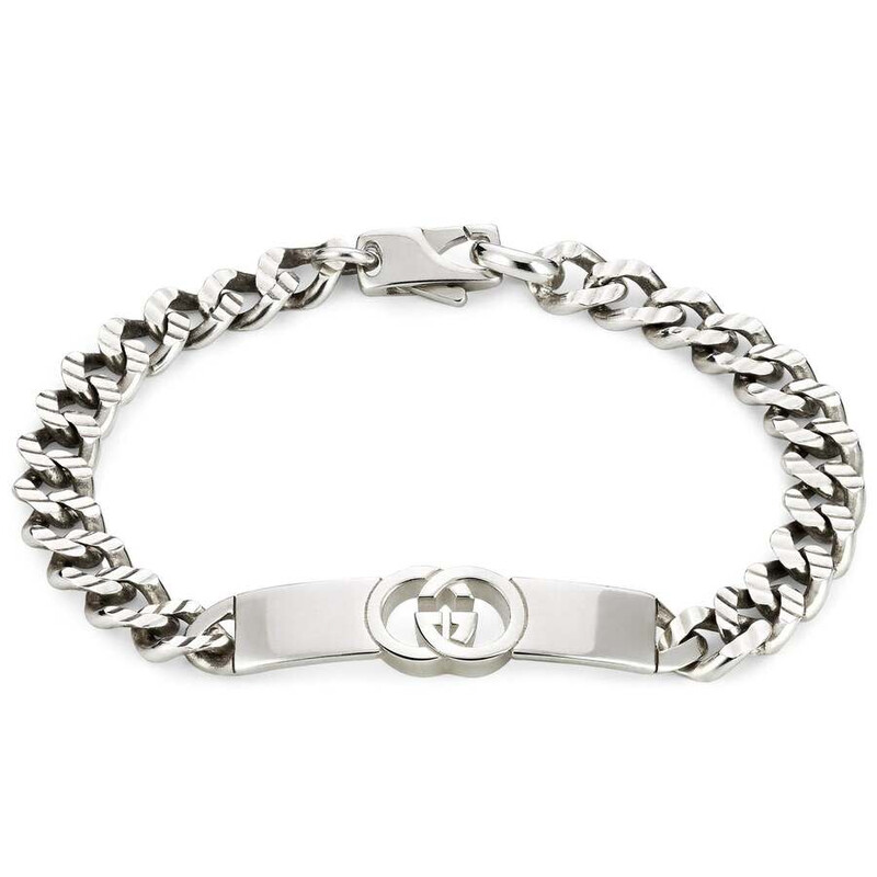 Gucci Interlocking G Chunky Bar Chain Bracelet - YBA853978001