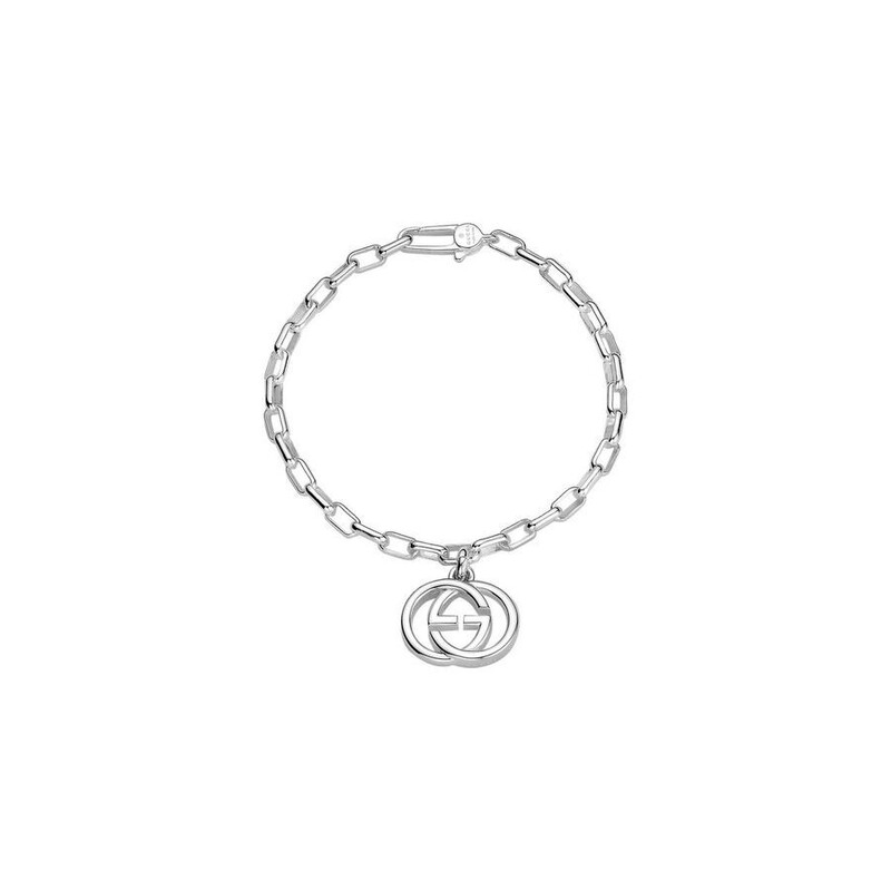 Gucci Interlocking G Sterling Sterling Link Bracelet Size 6.5