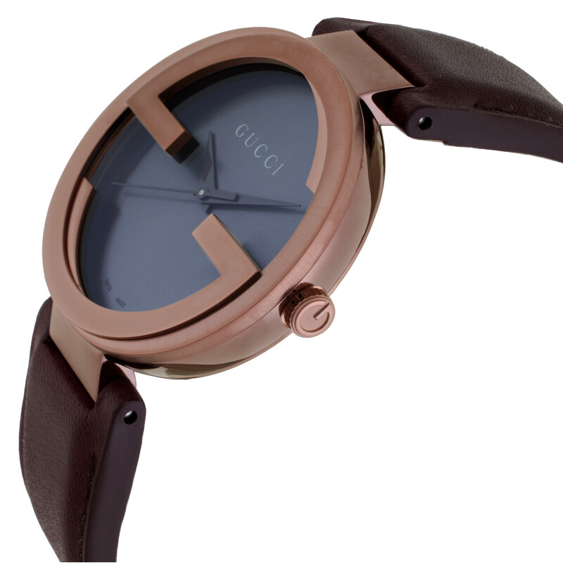 Gucci Interlocking Quartz Brown Dial Men's Watch YA133214