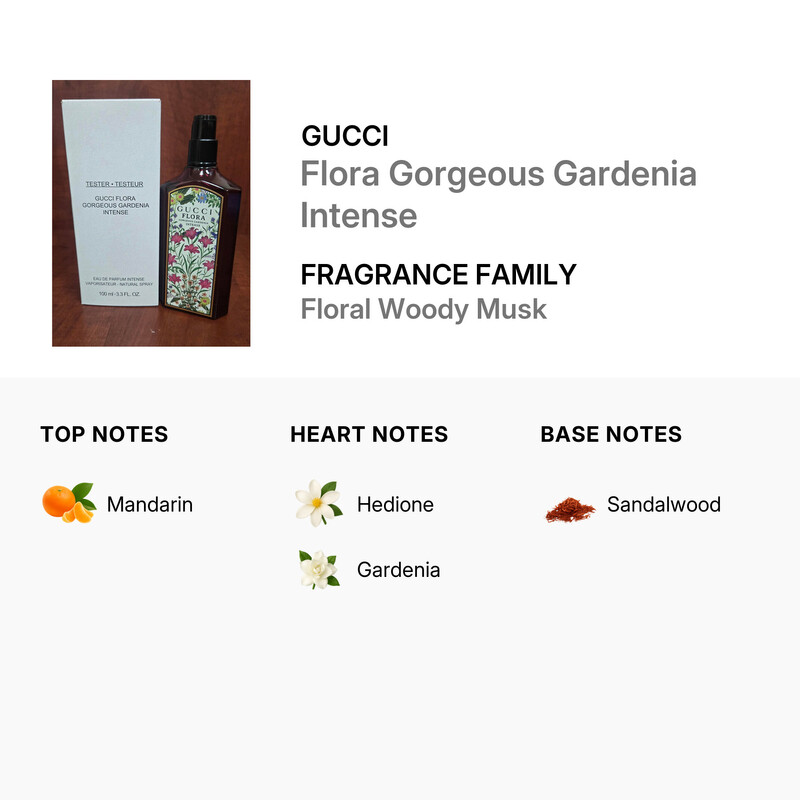 Gucci Ladies Flora Gorgeous Gardenia Intense EDP Spray 3.4 oz