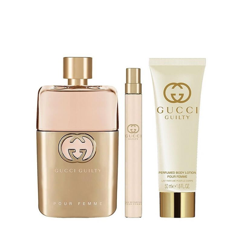 Gucci Ladies Gucci Guilty Pour Femme 3pcs EDP Gift Set Fragrances