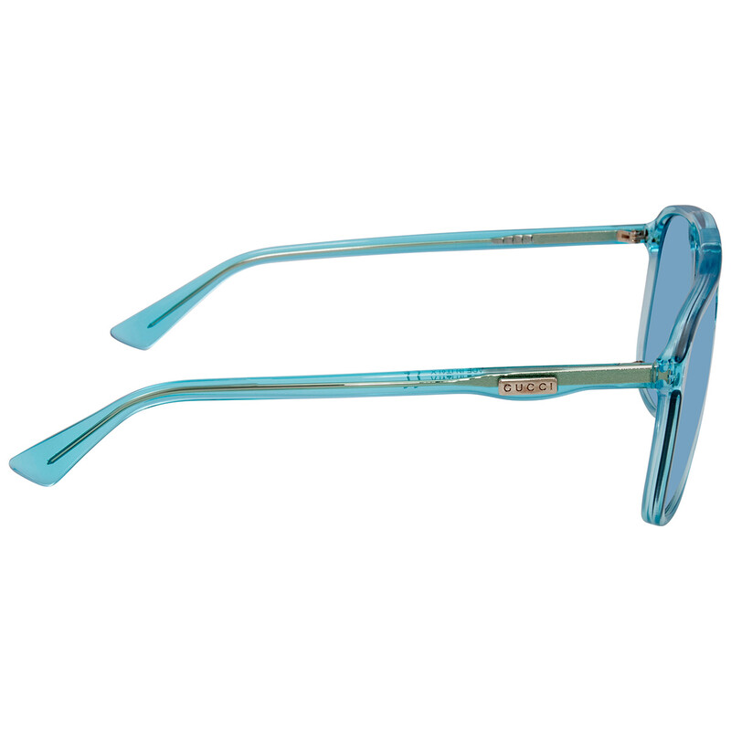 Gucci Light Blue Navigator Men's Sunglasses GG0262S 003 58