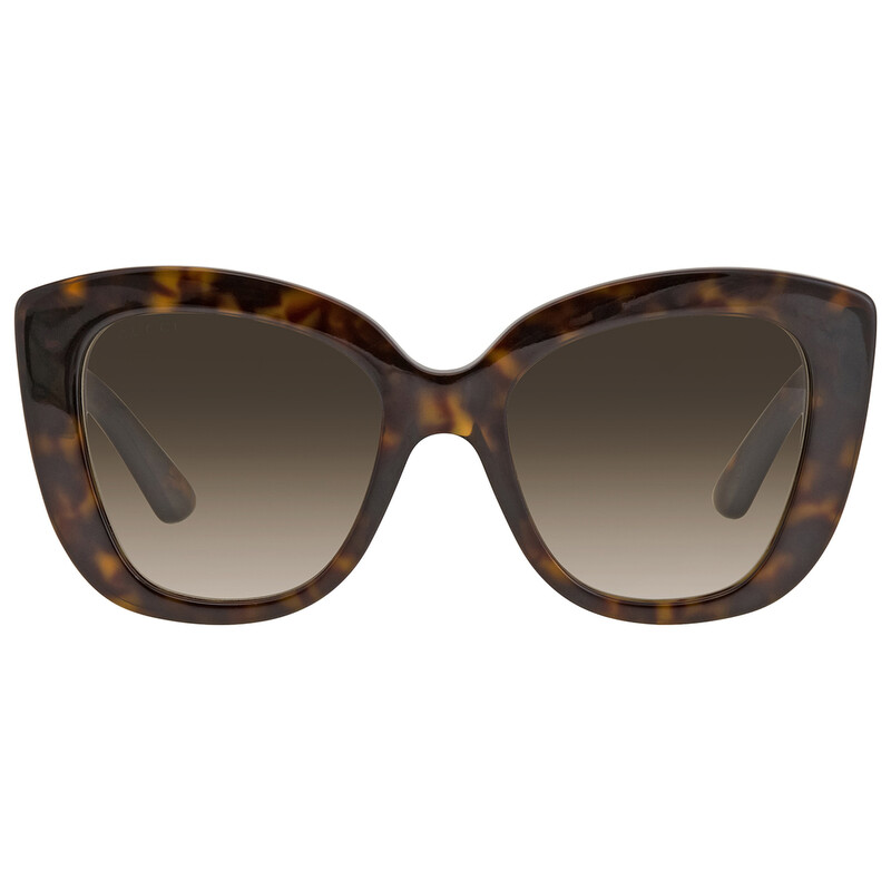 Gucci Light Havana Cat-Eye Sunglasses with Gradient Lenses Gucci Gg1815s Havana Female Cat-Eye Sunglasses | Eyewear Index main image 2