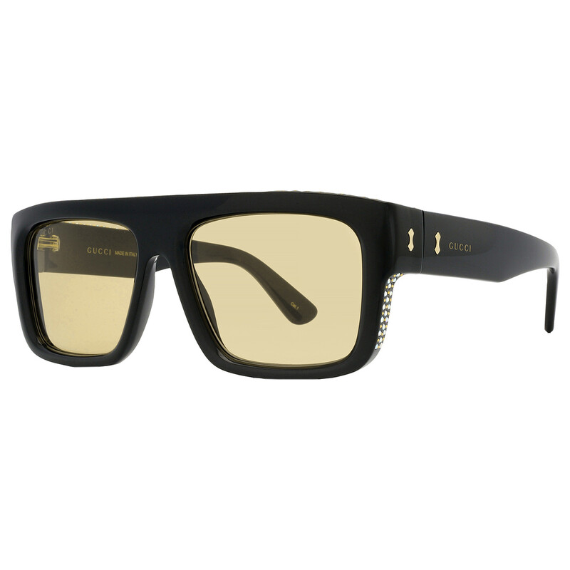 Gucci Light Yellow Rectangular Men's Sunglasses GG1461S 004 55