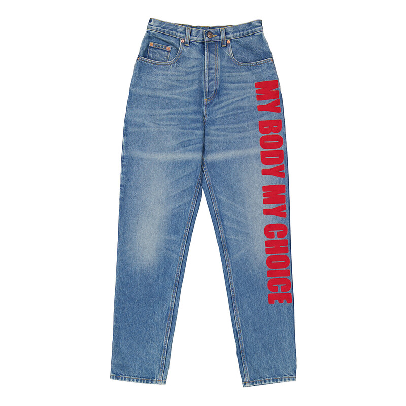 Gucci My Body My Choice Straight Leg Jeans, Waist Size 24