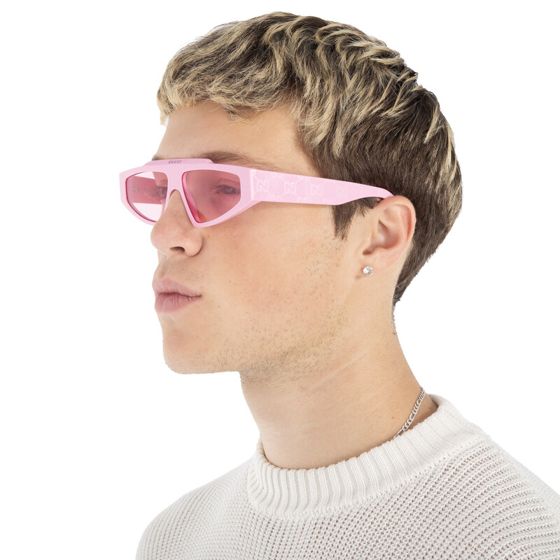 Gucci Pink Browline Unisex Sunglasses GG1591S 003 58 889652469102