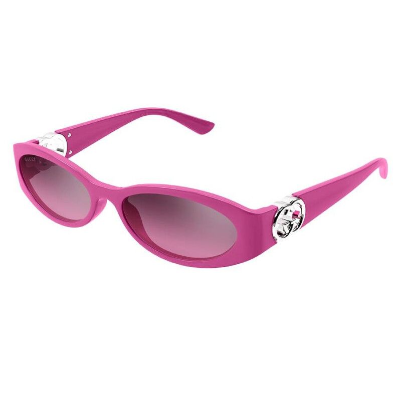 Gucci Pink Mirrror Gradient Oval Ladies Sunglasses GG1660S 003 54
