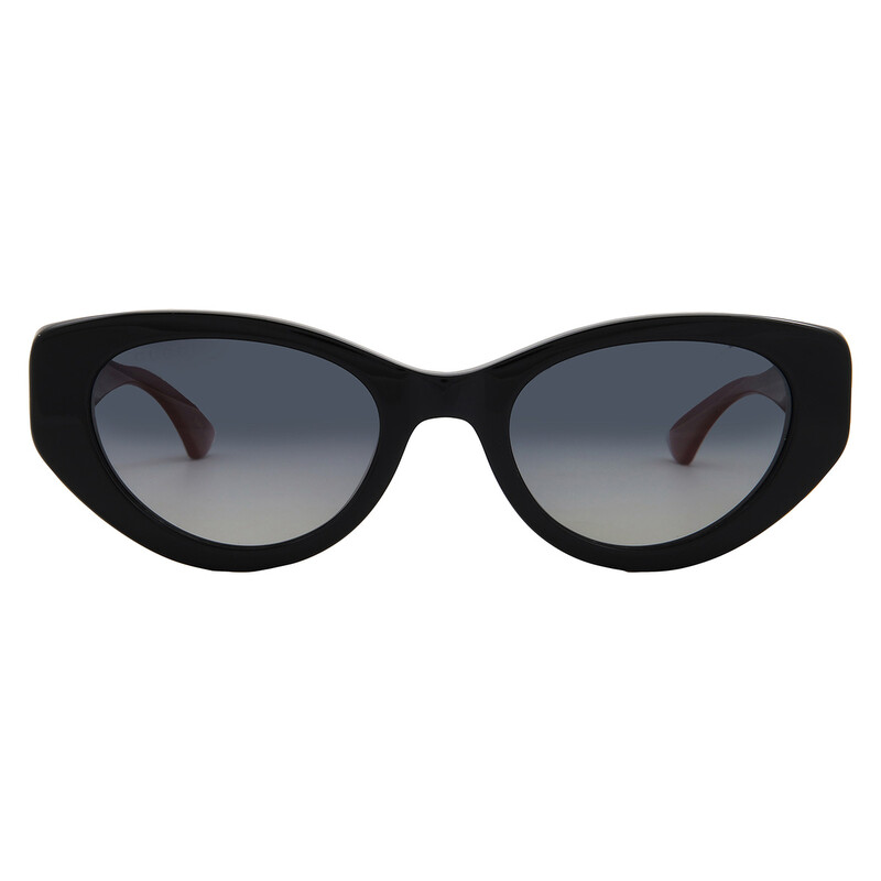 Gucci Polarized Grey Gradient Cat Eye Ladies Sunglasses GG1862S