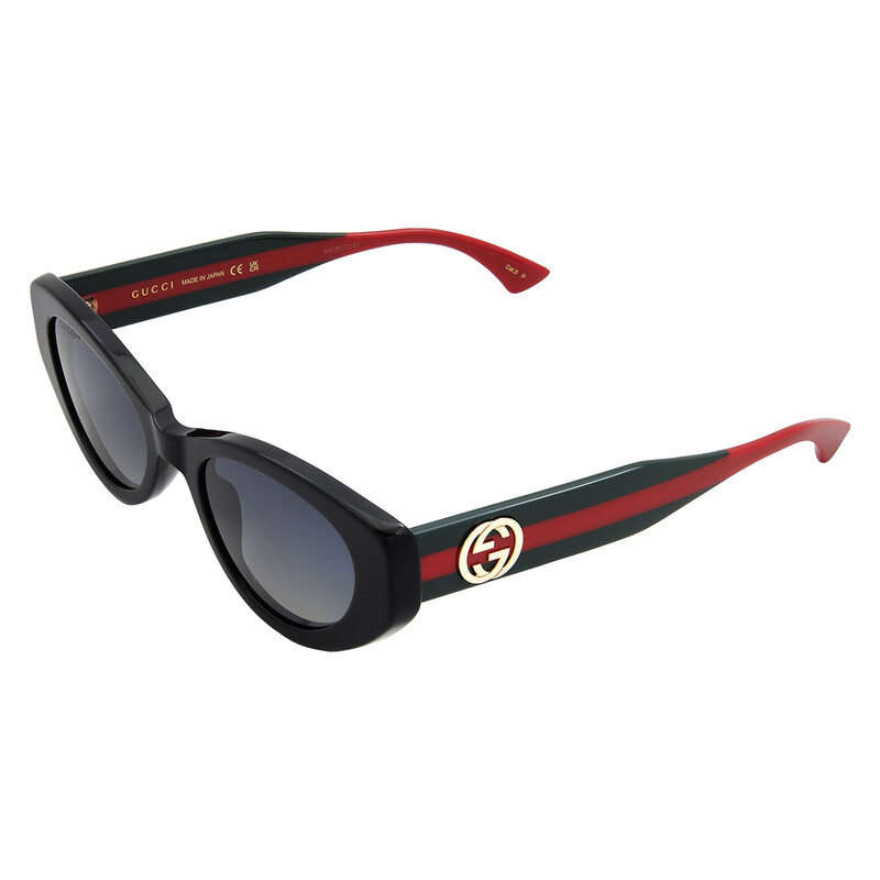 Gucci Polarized Grey Gradient Cat Eye Ladies Sunglasses GG1862S