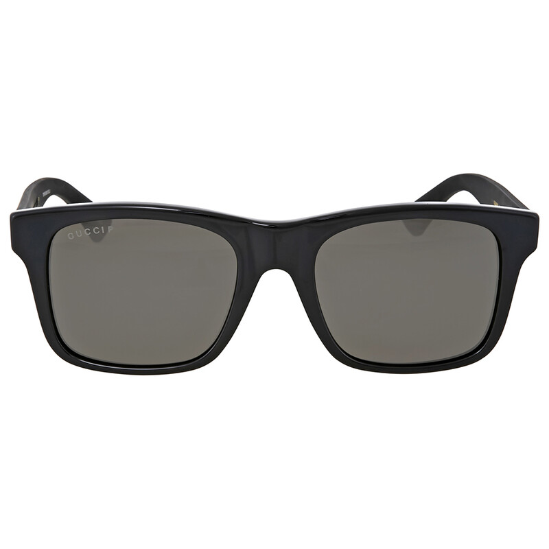 Gucci Polarized Grey Square Men's Sunglasses GG0008S 002 53
