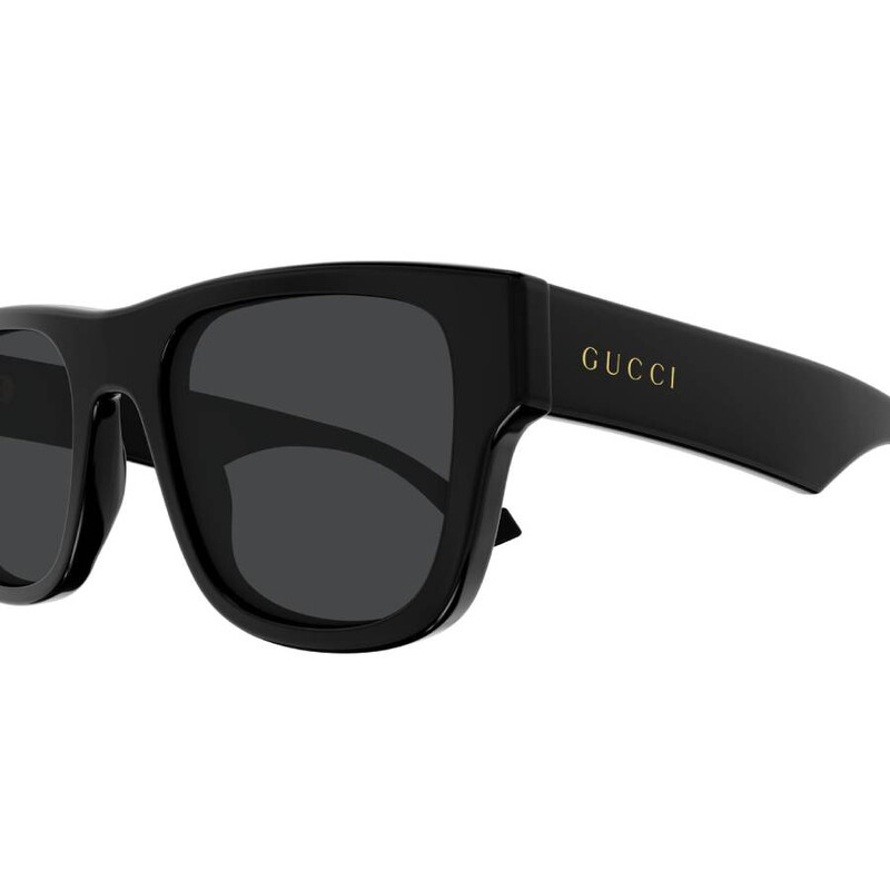 Gucci Polarized Grey Square Men's Sunglasses GG1427S 002 53