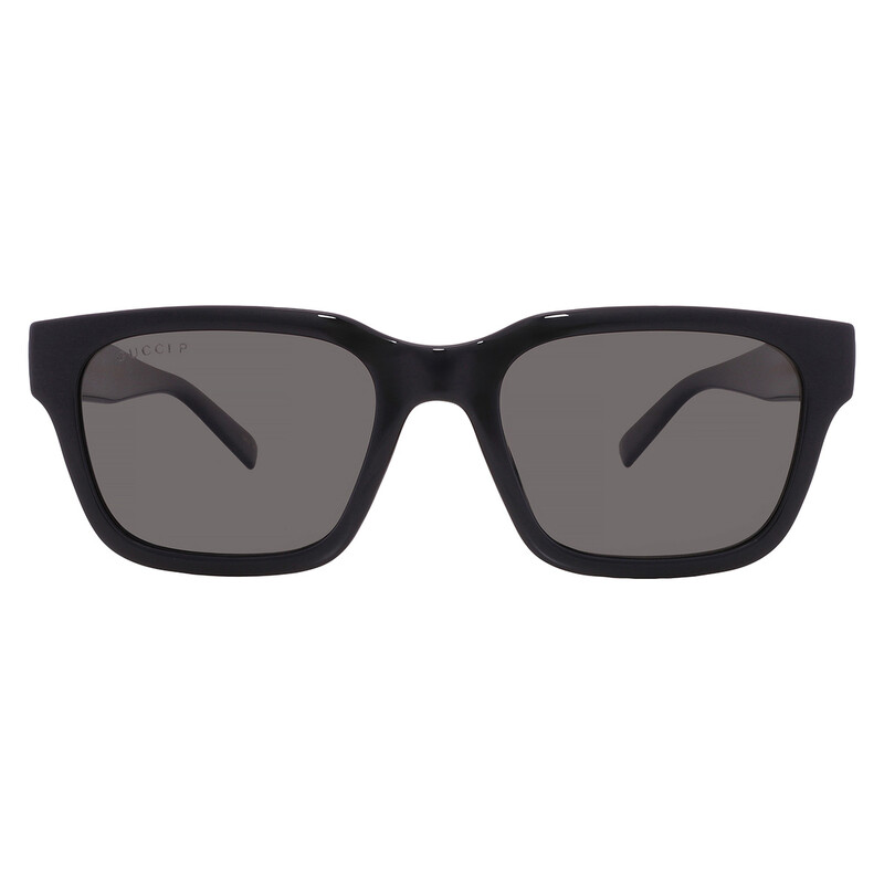 Gucci Polarized Grey Square Men's Sunglasses GG1857S 005 55