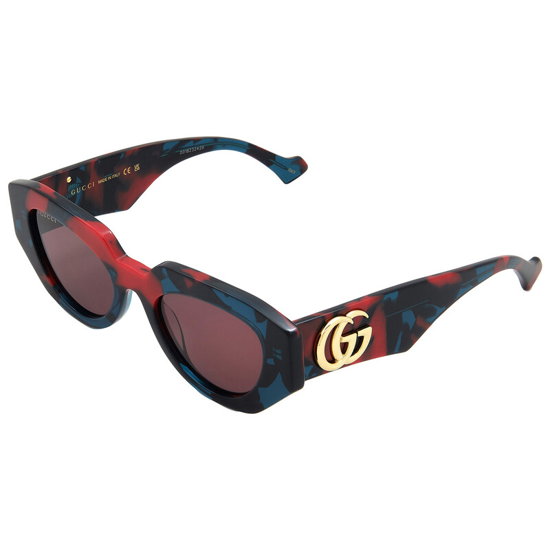 Gucci Purple Geometric Ladies Sunglasses GG1421S 003 51