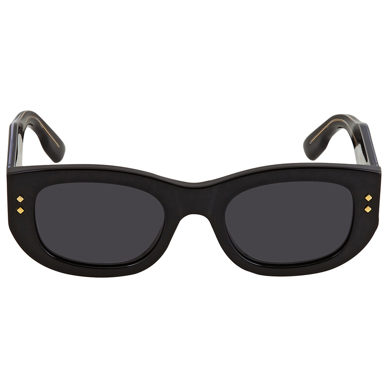 Gucci Solid Grey Rectangular Ladies Sunglasses GG1215S 002 51