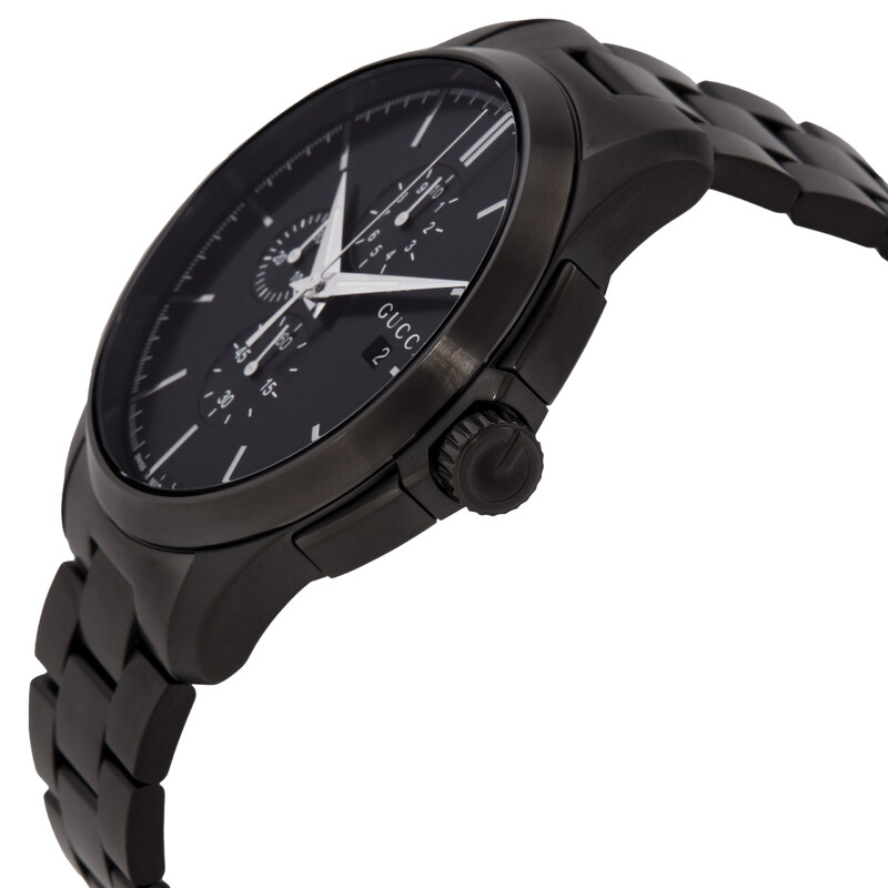 Gucci Timeless Chronograph Quartz Black Dial Men's Watch YA126274