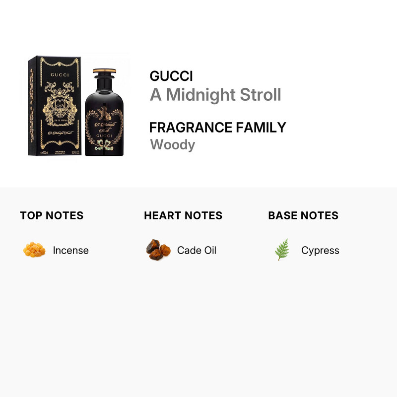 Gucci Unisex A Midnight Stroll EDP 3.4 oz Fragrances 3616305909329