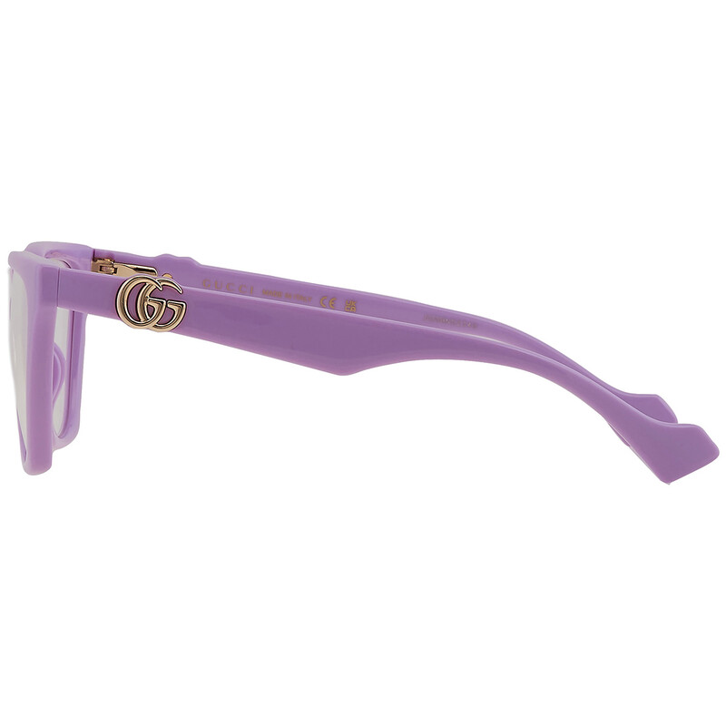 Gucci Violet Logo Clip-On Cat Eye Ladies Sunglasses GG1542S 002 55