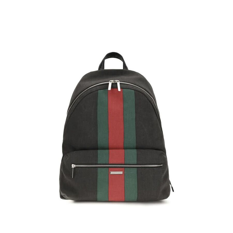Gucci Web Backpack — Black GU875226FAGA48444BB - Handbags, Main