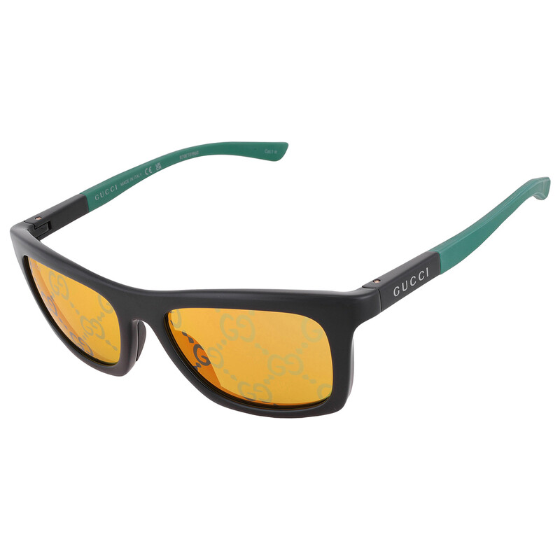 Gucci Yellow Mirror Logo Sport Men's Sunglasses GG1735S 005 54