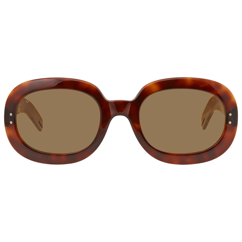 サングラス　GG0497S/003 Gucci Yellow Oval Ladies Sunglasses GG0497S 002 56 889652211572